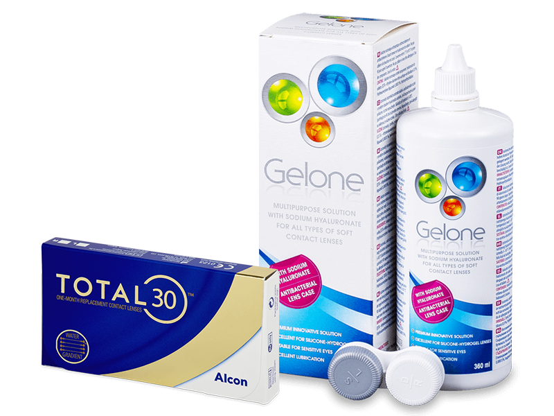 TOTAL30 (3 lenti) + soluzione Gelone 360 ml - Package deal