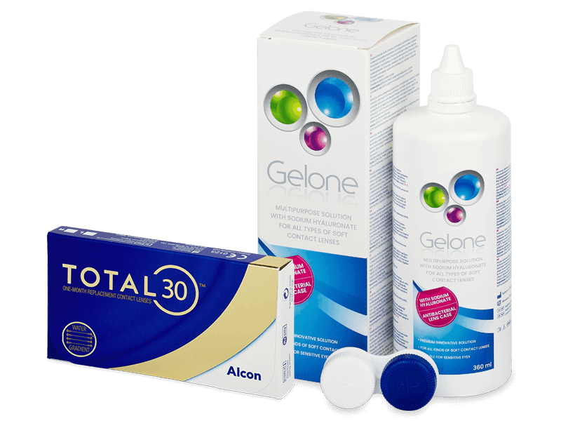TOTAL30 (6 lenti) + soluzione Gelone 360 ml - Package deal