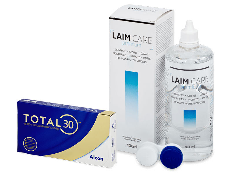 TOTAL30 (6 lenti) + soluzione Laim-Care 400 ml - Package deal