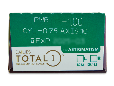 Dailies TOTAL1 for Astigmatism (90 lenti) - Caratteristiche generali