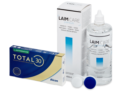 TOTAL30 for Astigmatism (3 lenti) + Soluzione LAIM-CARE 400 ml