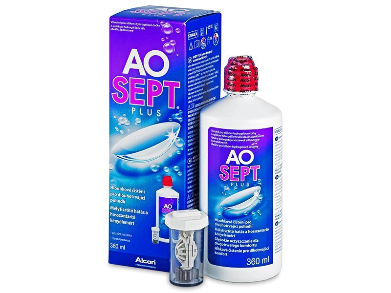 Soluzione al perossido per lenti a contatto AO SEPT PLUS 360 ml – EUR