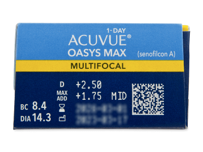 Acuvue Oasys Max 1-Day Multifocal (30 lenti) - Caratteristiche generali