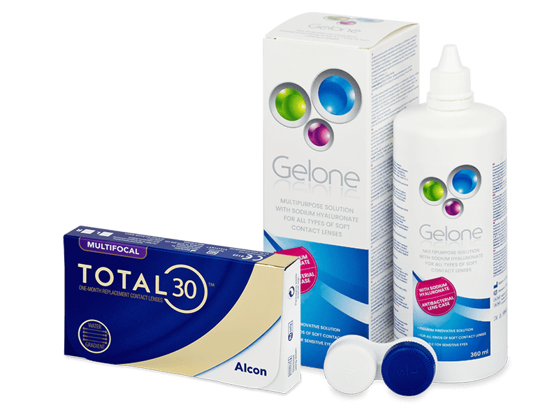 TOTAL30 Multifocal (6 lenti) + soluzione Gelone 360 ml - Package deal