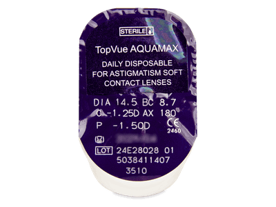 TopVue Daily for Astigmatism (90 lenti) - Blister della lente
