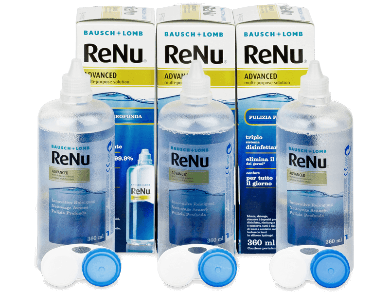 Soluzione ReNu Advanced 3 x 360 ml - Economy 3-pack - solution