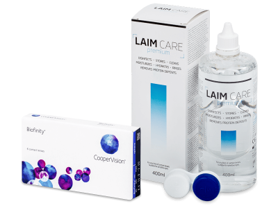 Biofinity (6 lenti) + soluzione Laim-Care 400 ml