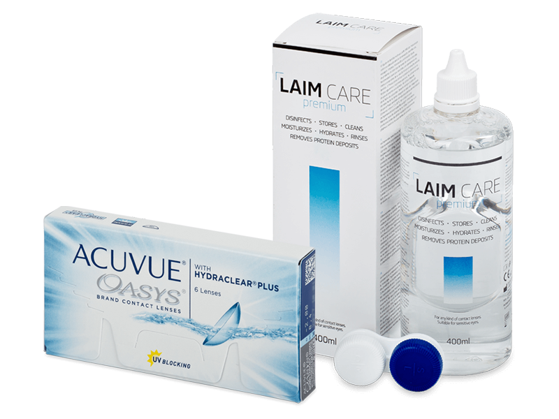 Acuvue Oasys (6 lenti) + soluzione Laim-Care 400 ml - Package deal