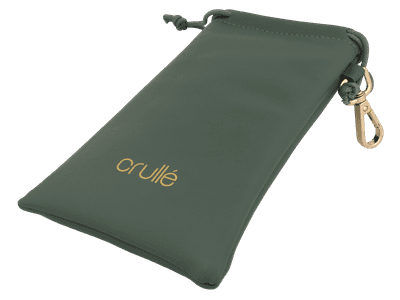 Astuccio portaocchiali Crullé - verde