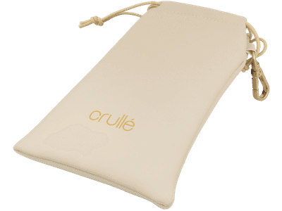 Astuccio portaocchiali Crullé - beige