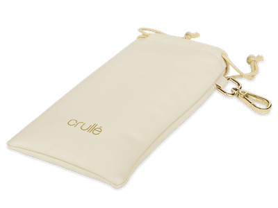 Astuccio portaocchiali Crullé - beige