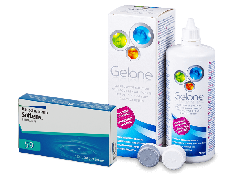 SofLens 59 (6 lenti) + soluzione Gelone 360 ml - Package deal