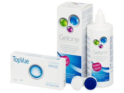 TopVue Monthly (6 lenti) + soluzione Gelone 360 ml - Package deal