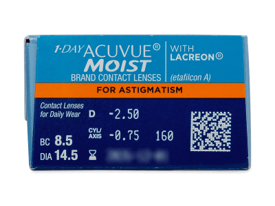 1 Day Acuvue Moist for Astigmatism (30 lenti) - Caratteristiche generali